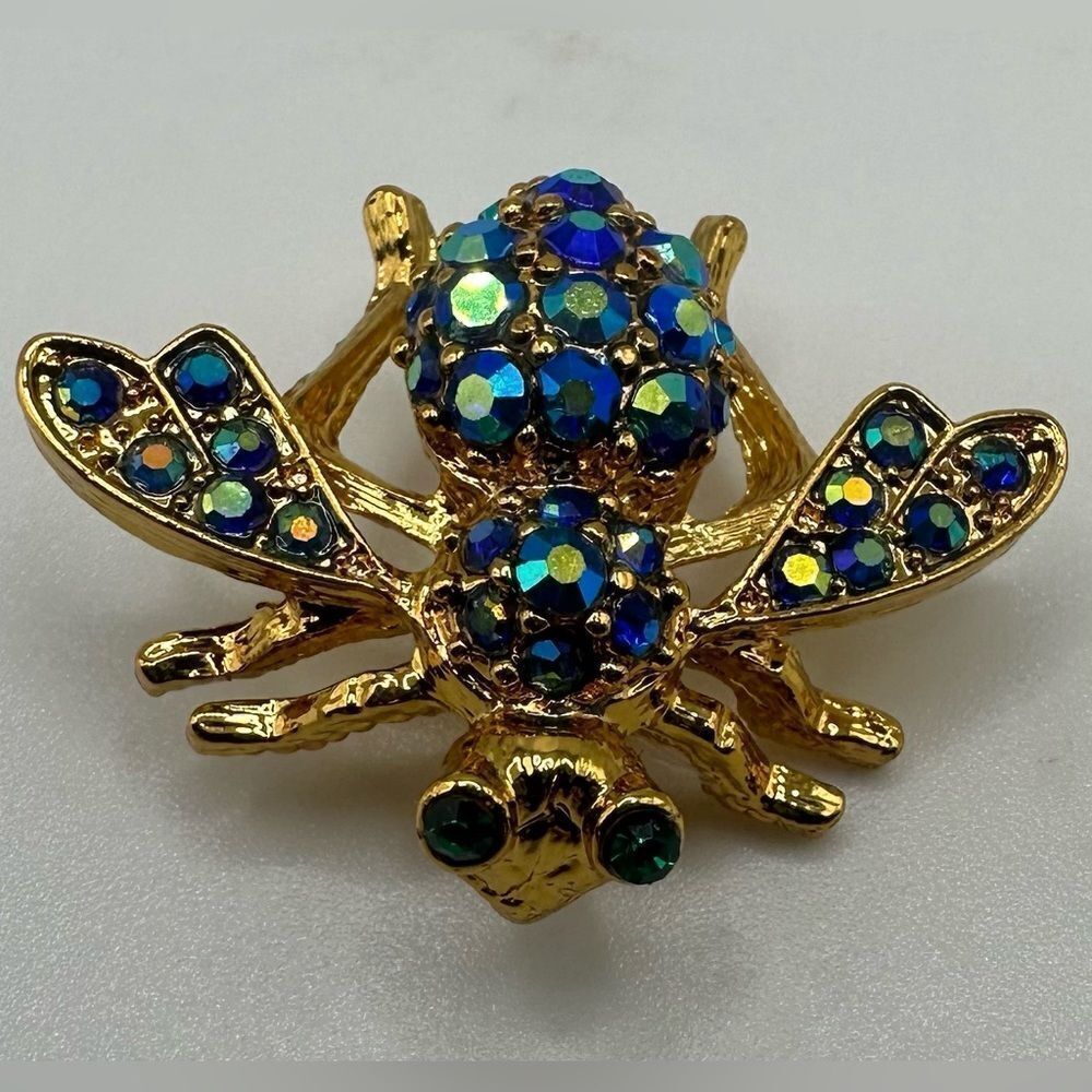 Joan Rivers Royal Blue Bee Pin